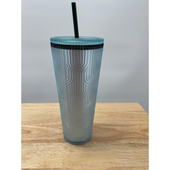 Starbucks Tumbler Venti Blue Collectible Spring 2024 240z New Siren Logo - Picture 3 of 5